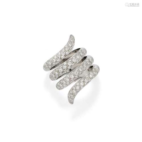 diamond snake ring