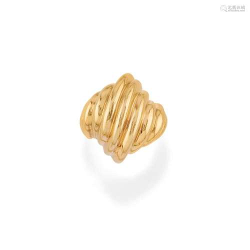 18k yellow gold ring, tiffany & co.