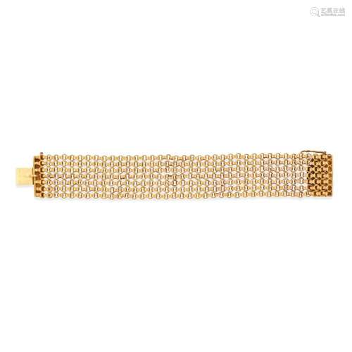 18 k yellow and rose gold bracelet