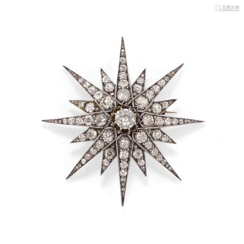 Diamond brooch