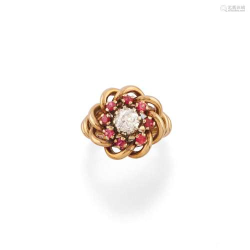 diamond e ruby ring