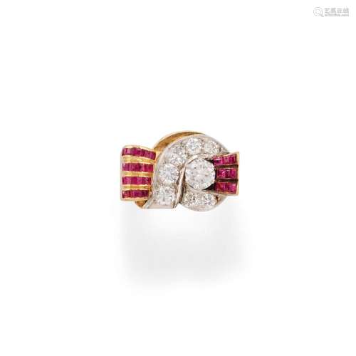 diamond and ruby ring