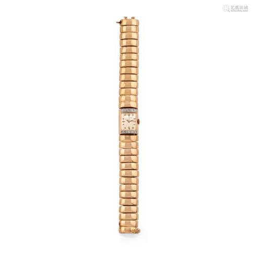 lady s 18k rose gold watch, universal genève