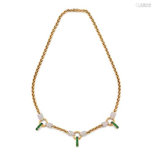 diamond and emerald necklace