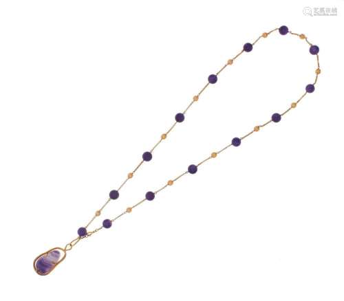 long amethyst necklace