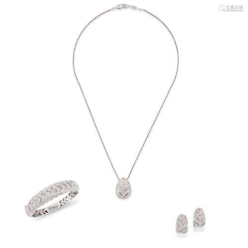 diamond parure, "treccia" damiani