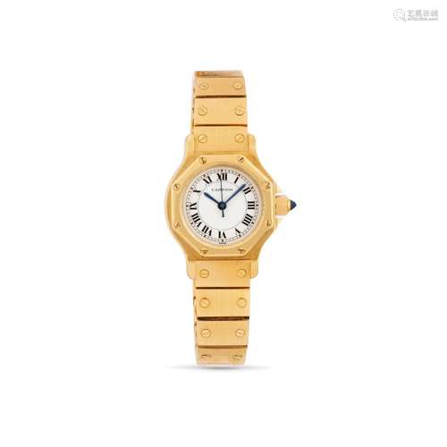 lady s 18k gold watch “Santos”, Cartier