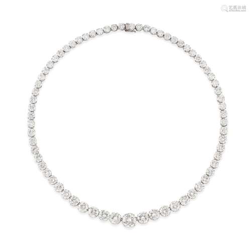 Diamond rivière necklace