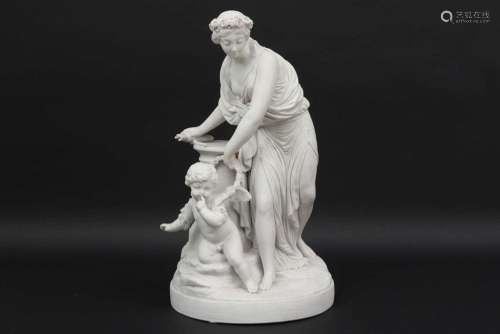 BOIZOT SIMON LOUIS (1743 - 1809) antieke sculptuur in bis