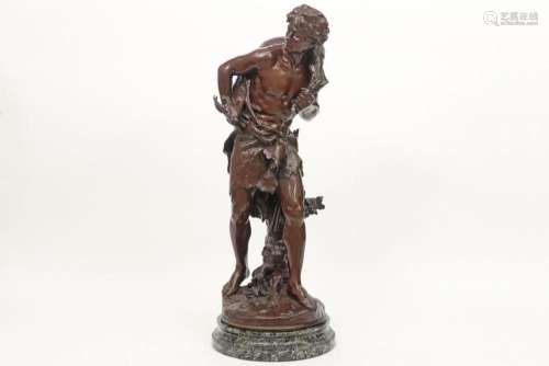 MOREAU MATHURIN (1822 - 1912) antieke sculptuur in brons