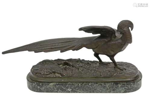 Sculptuur in brons van de jaren  20 : "Fazant" - b...