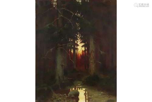 KLEVER YULIY YULEVICH (1850 - 1924) olieverfschilderij op