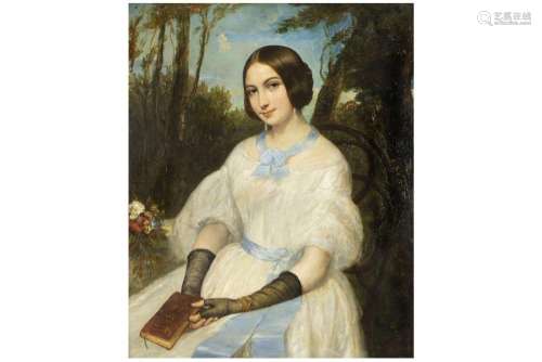CHARPENTIER AUGUSTE (1813 - 1880) olieverfschilderij op d