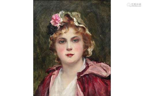 FOULD CONSUELO (1862 - 1927) olieverfschilderij op doek :