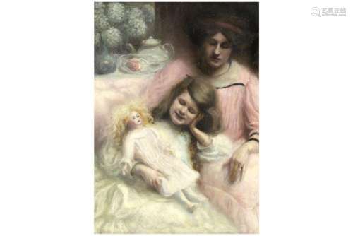 REVELARD RENÉ (1880 - 1965) olieverfschilderij op doek :