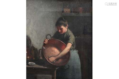 HOMA ALEX (19° EEUW) negentiende eeuws olieverfschilderi