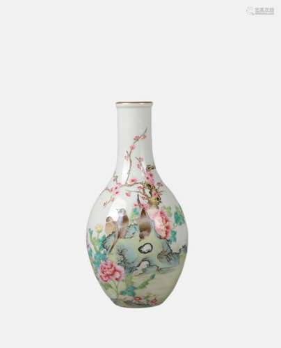 Pastel flower and bird gallbladder bottle