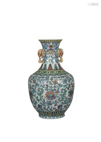 Blue and White Doucai Amphora