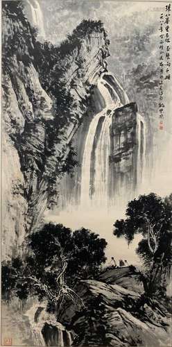 View of the waterfall in Wei Zixi