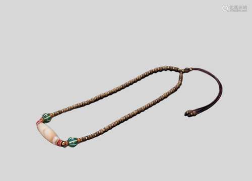 Tibetan fine old agate clavicle chain