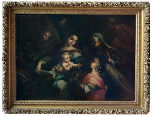 Francesco MANCINI (1679-1758) (d'après) La Sainte Famille. H...
