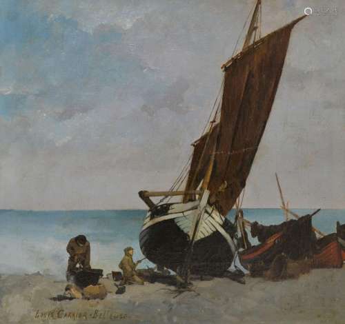 Louis-Robert CARRIER-BELLEUSE (1848-1913) voilier et pêcheur...