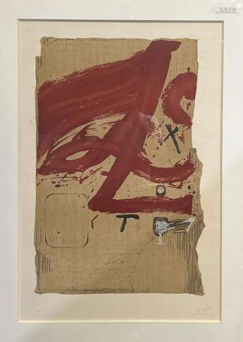 ANTONI TAPIES (1923 - 2012)