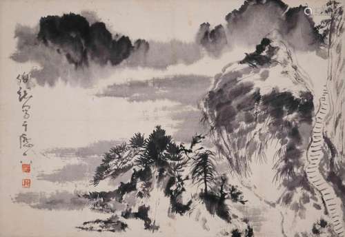 A Chinese Painting By Hei Bolong on Paper Album
