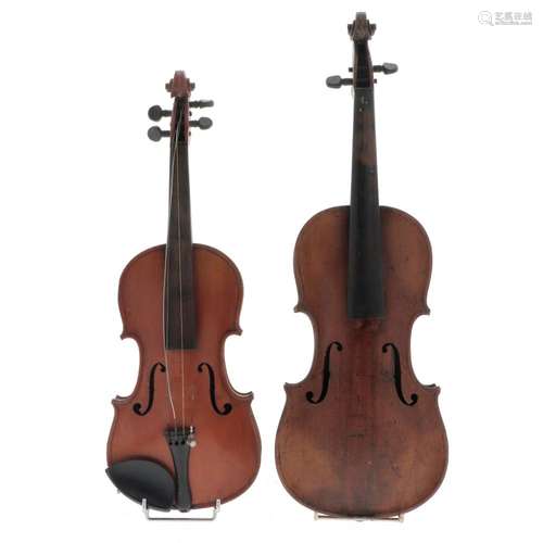 ENSEMBLE DE DEUX VIOLONS