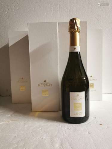 6 bouteilles CHAMPAGNE "Blanc de Blancs", Jacquard