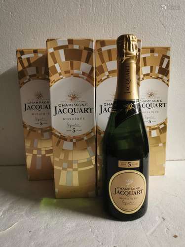 6 bouteilles CHAMPAGNE "Mosaïque", Jacquart (en