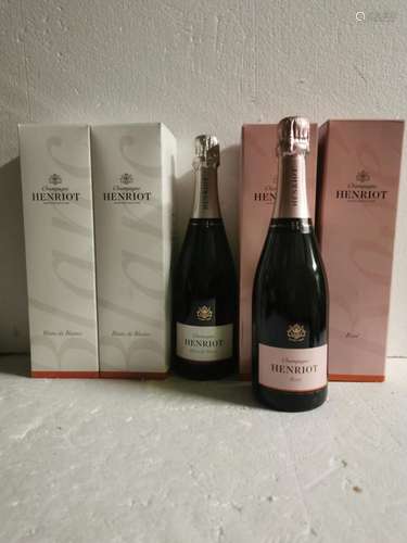 5 bouteilles CHAMPAGNE Henriot (3 Blanc de