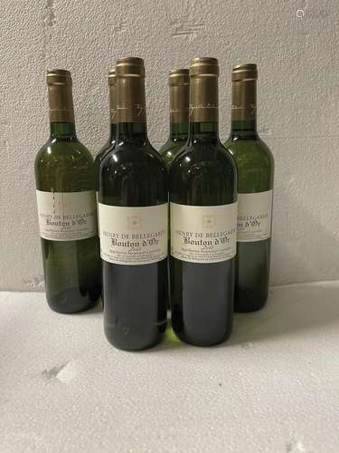 6 bouteilles, HENRY DE BELLEGARDE, Bouton d'Or,