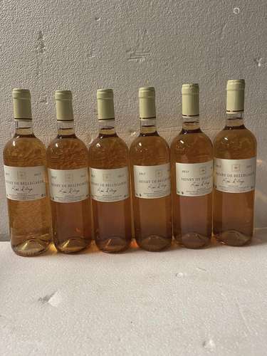 6 bouteilles HENRY DE BELLEGARDE, Rosé d'Ange,