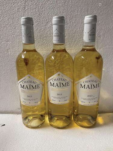 3 bouteilles CH. MAÏME, Côtes de Provence, 2013