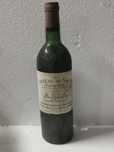 1 bouteille CHÂTEAU DE SALES, Pomerol, 1983