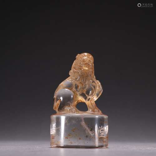 Crystal Lion-handle Seal