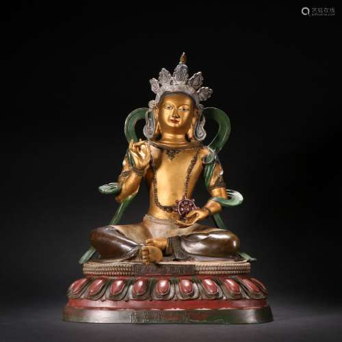 Gilt Bronze Mudra  Bodhisattva Akashagarbha Ornament