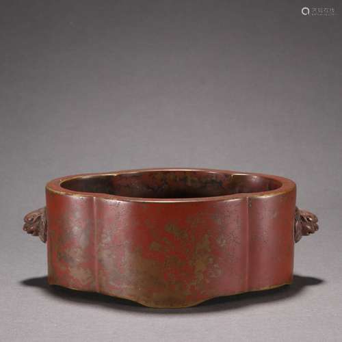 Changyan Copper Lion-handle Censer