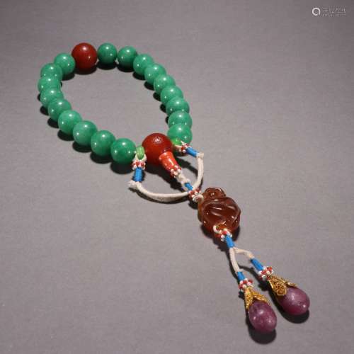 Jadeite Eighteen Beads Bracelet