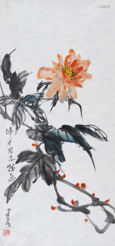 杨建侯(b.1928) 富贵图  设色纸本 镜心