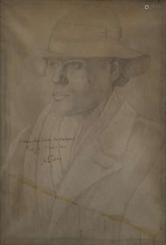 Adolphe FEDER (1886-1943) Portrait de Marcel Mihalovici (189...