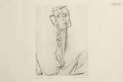 BERTRAND GASTON (1910 - 1994) ets n° XVII/L : "L Homme ...