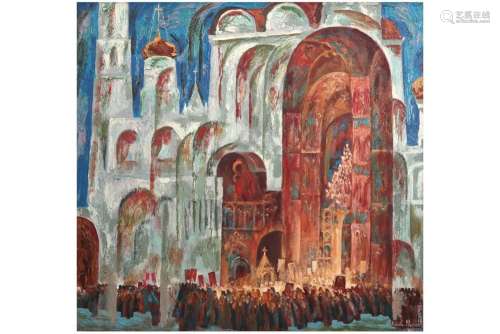 KIRILLOVICH IVANOV KONSTANTIN (° 1938) olieverfschilderij op...