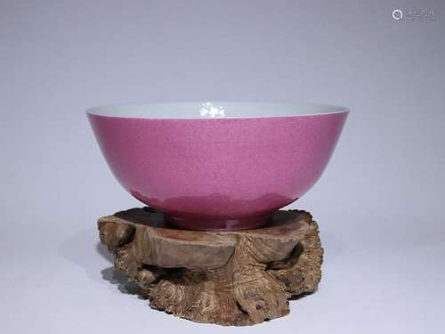 CHINESE PUCE-GLAZED BOWL