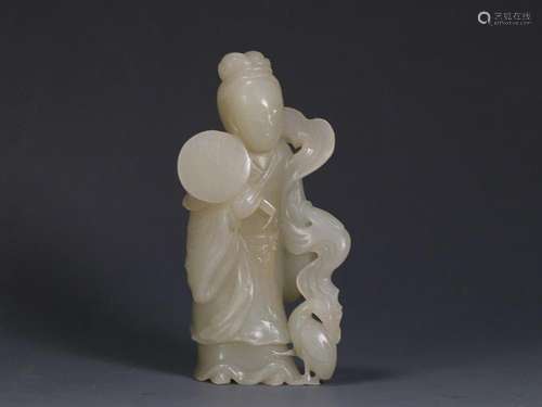 CHINESE HETIAN JADE FIGURE