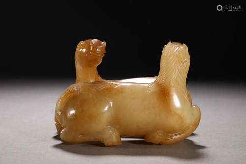 CHINESE HETIAN JADE HORSE