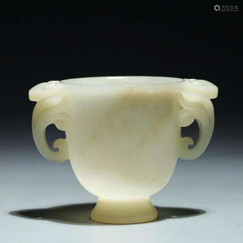 CHINESE HETIAN JADE CUP