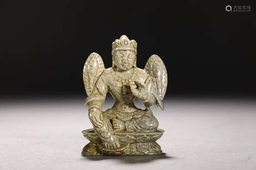 CHINESE JADE FIGURE OF GUANYIN