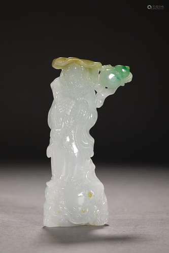 CHINESE JADEITE FIGURE OF DAMO